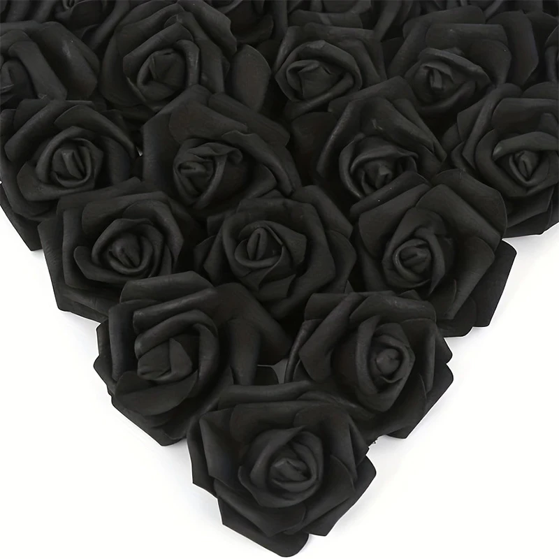 10/20 piezas flores artificiales de rosas a granel PE flor falsa para el hogar habitación Dceor boda fiesta Halloween Acción de Gracias decoración navideña