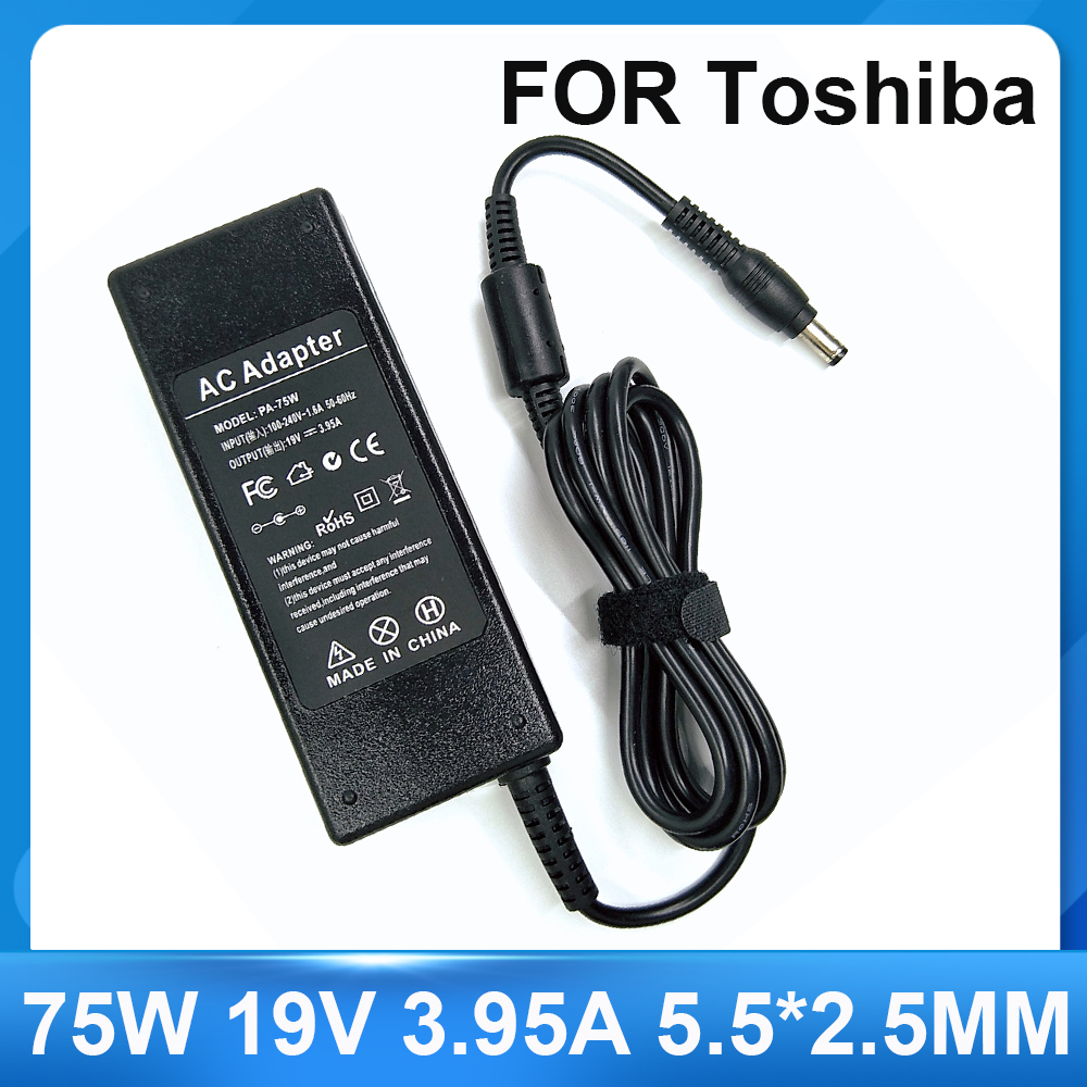 Caricatore adattatore CA per laptop 75W 19V 3.95A 5.5*2.5mm per Toshiba Satellite PA-1750-04 PA-1750-01 PA-1750-24 PA-1750-09 PA3715U-1ACA