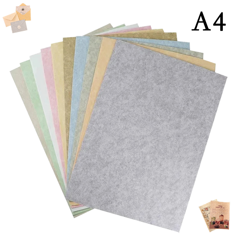 A4 20 piezas 100/200G Vintage Retro papel pergamino certificado impresión cubierta papel mano cuenta menú tarjeta de felicitación DIY pantalla.