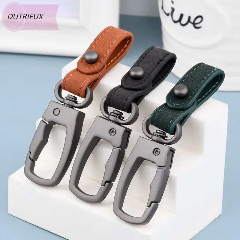 Handmade Keychain Genuine Leather Keyring DIY Car Keychain Key Holder Keys Organizer Charms Keychain Accessories