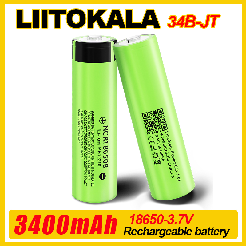 1-10 шт. LiitoKala 34B-JT 3500 мАч NCR18650B 3.7v 3400 мАч 18650 литиевые перезаряжаемые батареи для фонариков