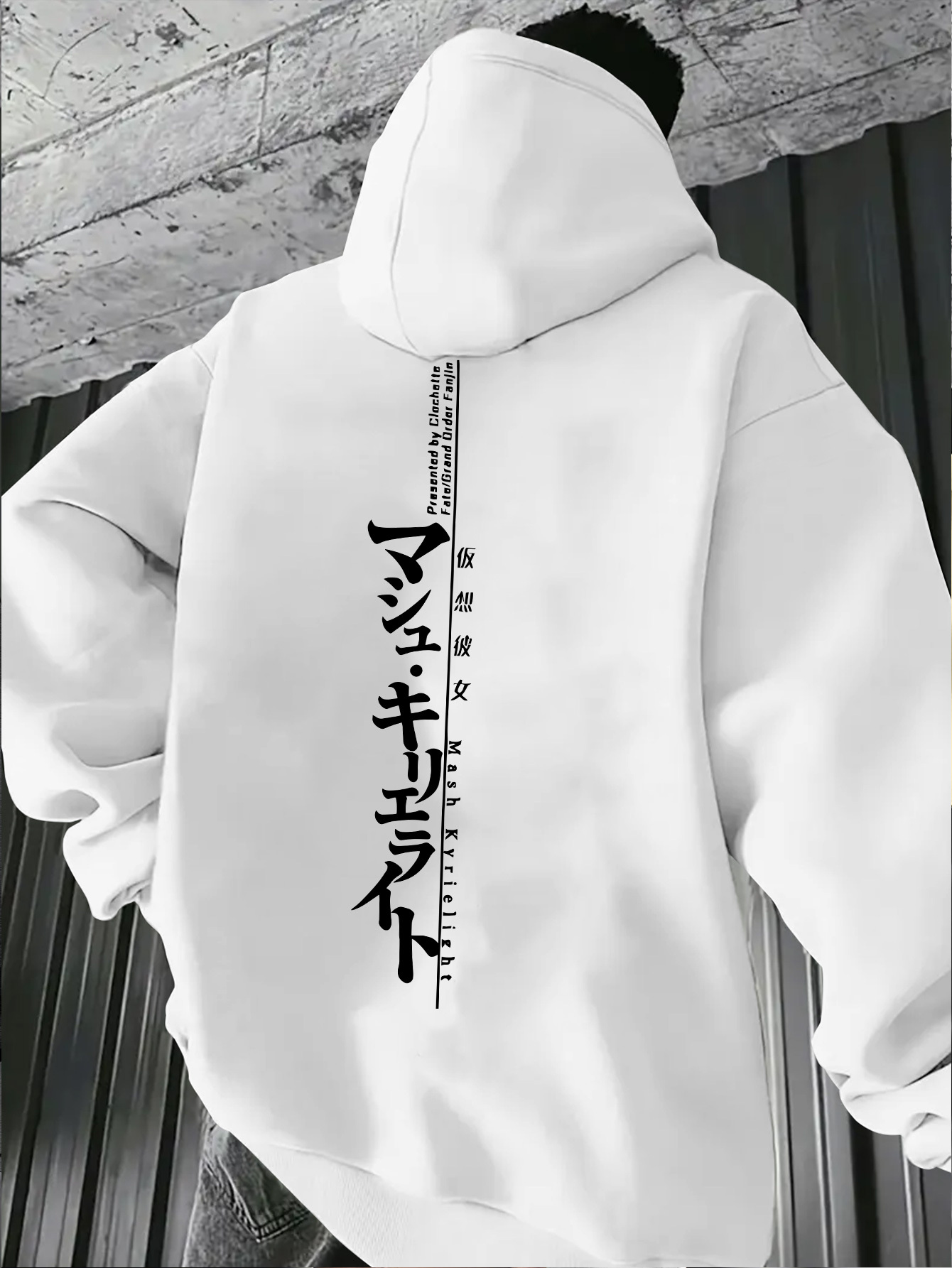 Minimalistische Japan Tekst Mannen Vrouwen Trui Hoodie Straat Harajuku Y2K Retro Trendy Sport Losse Herfst Winter Sweatshirt met lange mouwen
