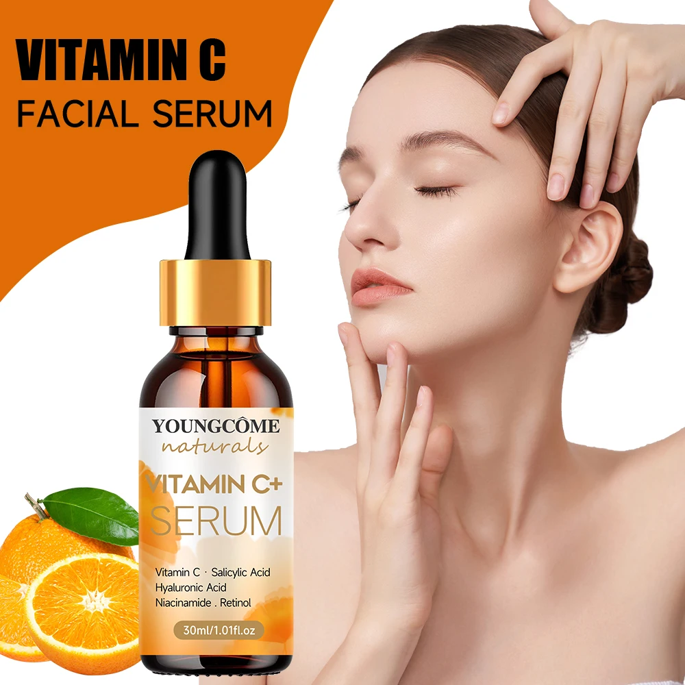 YOUNGCOME Facial essence Anti-Aging essence Containing Vitamin C, Hyaluronic Acid and Retinol, Improves Elasticity, Heals Dry Sk