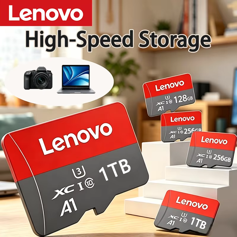Karta pamięci Lenovo 1TB High Speed Micro SD TF Flash Card 128GB 256GB 512GB 1TB U3 V60 4K Full HD do kamer sportowych GoPro