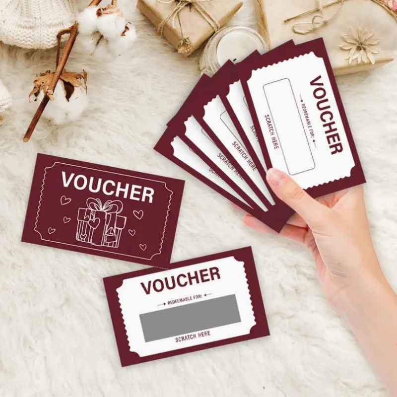 60-teiliges Rubbelkarten-Set, DIY-Geschenkgutschein mit Rubbelfeld-Design, für Hochzeit, Geburtstagsfeier, Spielefest, Lotterie