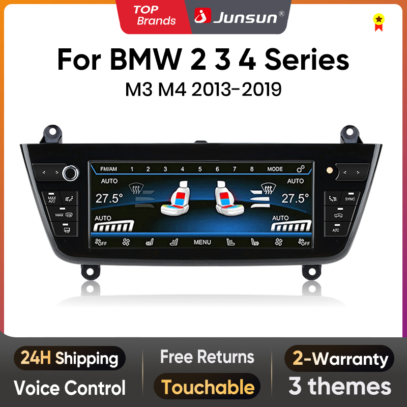 Junsun 8,8-calowy ekran klimatyzacji do BMW serii 2 3 4 M3 M4 2013-2019 Cyfrowy wyświetlacz LCD Sterowanie klimatyzacją Dotykowa płyta AC