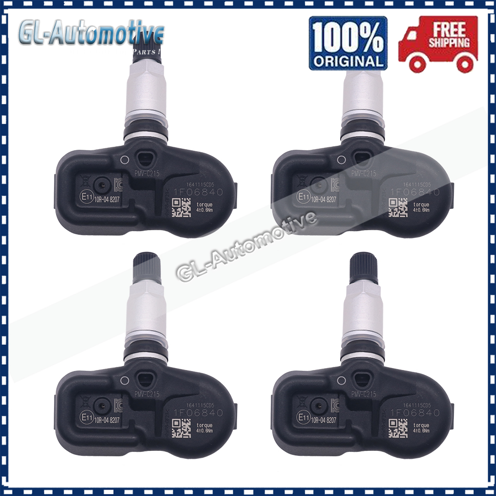 Ensemble de (4) capteurs de pression des pneus TPMS 433MHZ pour Lexus ES LC LS LX RX UX Toyota Highlander Land Cruiser Camry C-HR Corolla RAV4