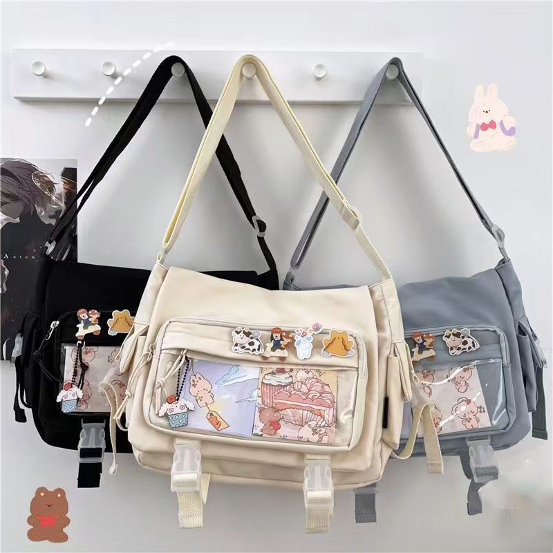 Японский стиль Kawaii Itabag для кукол, большие сумки, новые нейлоновые школьные сумки для девочек-подростков, сумка через плечо JK, сумка через плечо