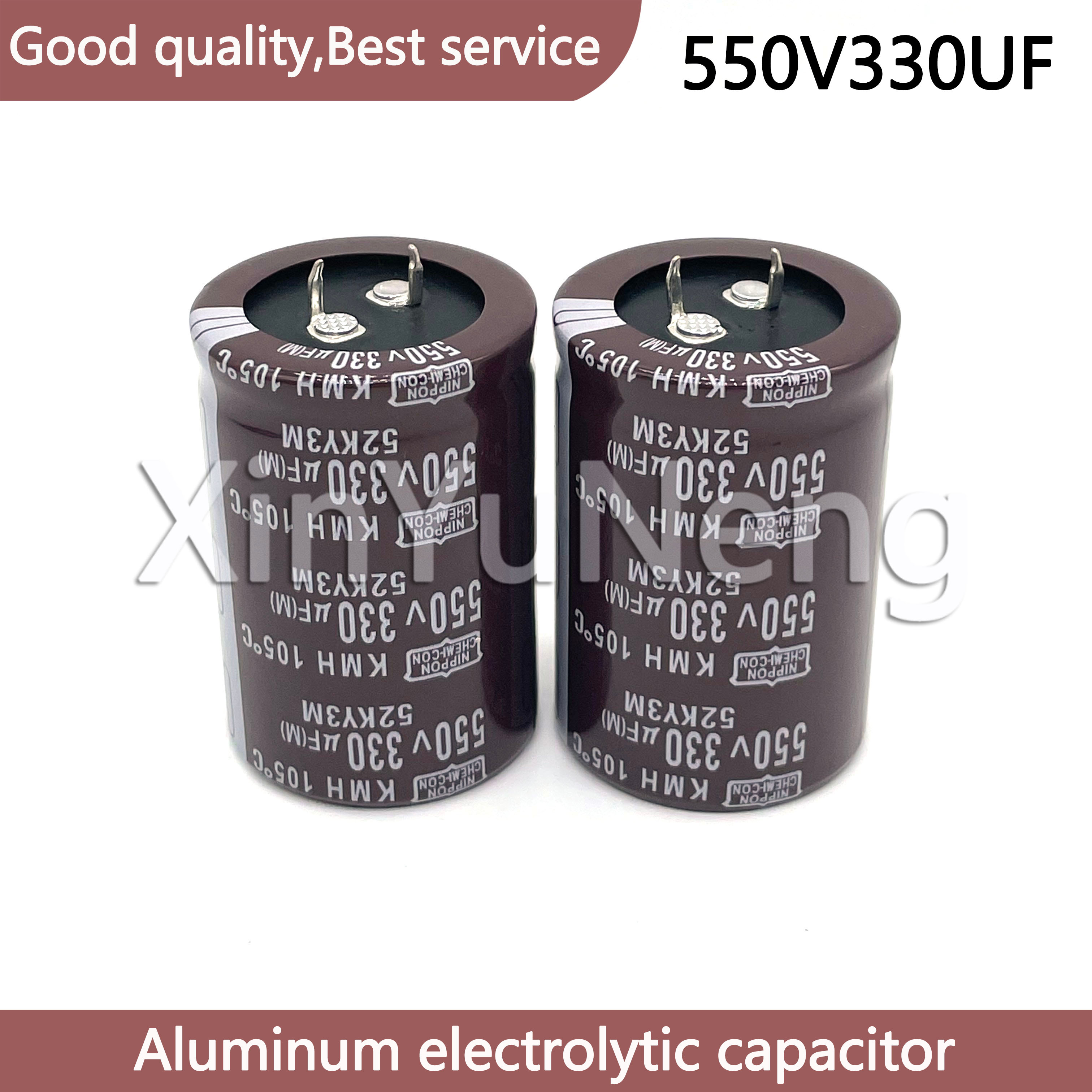 Condensador electrolítico de alta presión, 2 uds., 550V330UF, 35x45mm, condensador electrolítico de alta calidad, 330uf, 550v