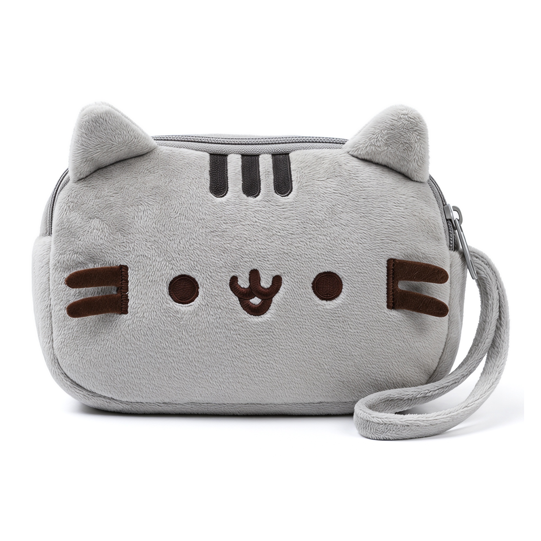 Borsa per cosmetici in stile gatto Pusheen, borsa per trucchi di grande capacità, astuccio per cancelleria e matite, per adolescenti, organizer da viaggio e scuola