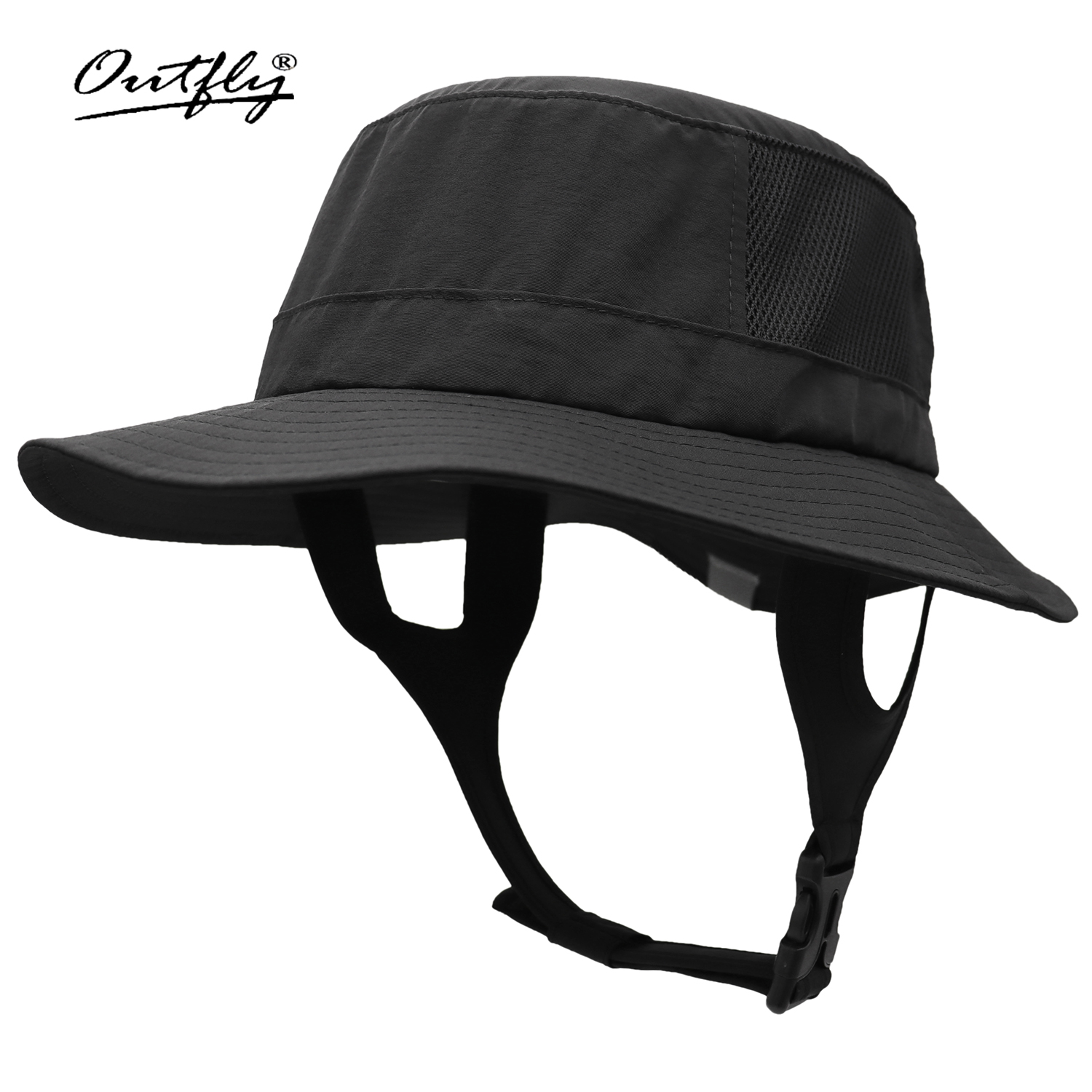Topi pantai selancar, topi pantai pelindung matahari tahan air UPF50 + musim panas, topi memancing luar ruangan pria dan wanita ember Olahraga Air