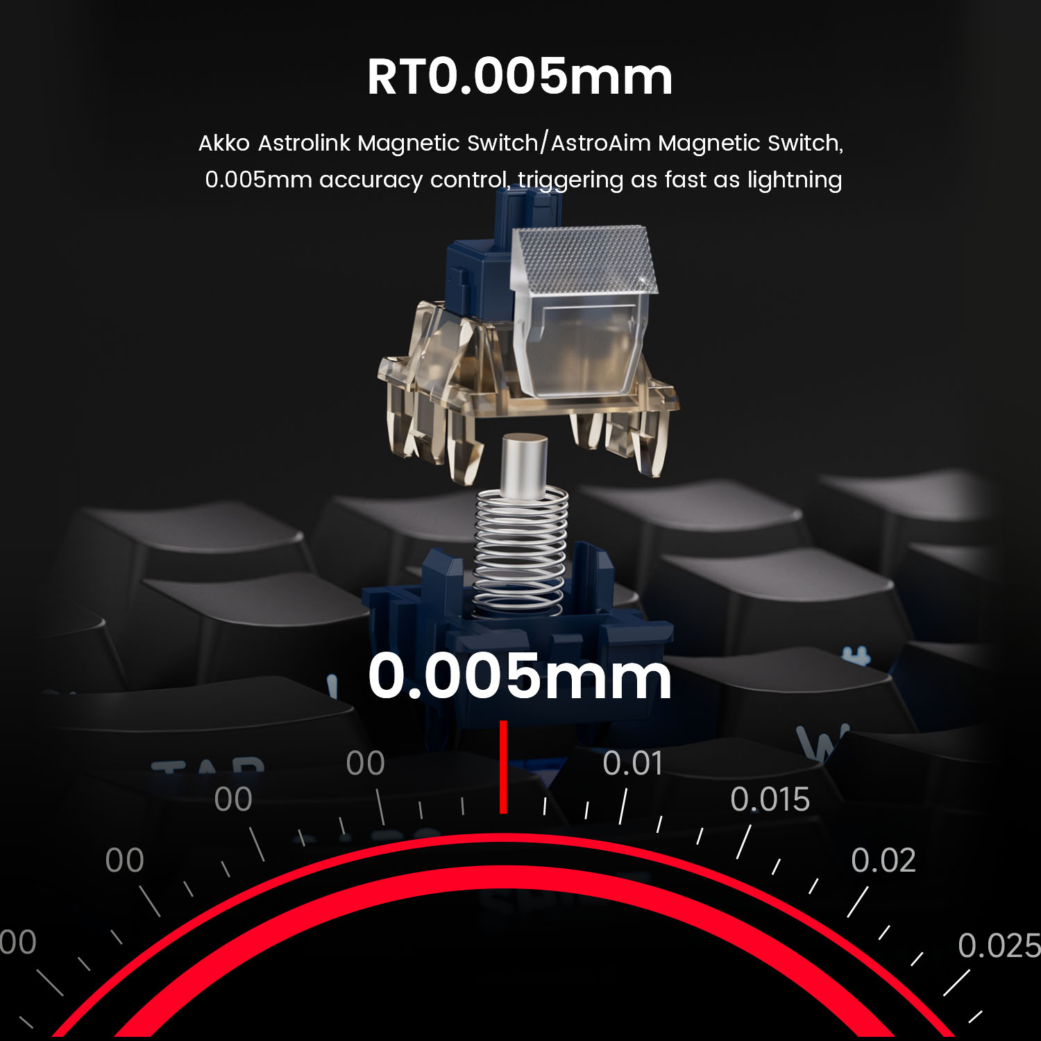 AKKO TAC75 เขาสวิทช์แม่เหล็กคีย์บอร์ด 75% คีย์บอร์ด Rapid Trigger 0.005 มม.8K RGB Esports แป้นพิมพ์ที่กําหนดเองสําหรับ Gamer