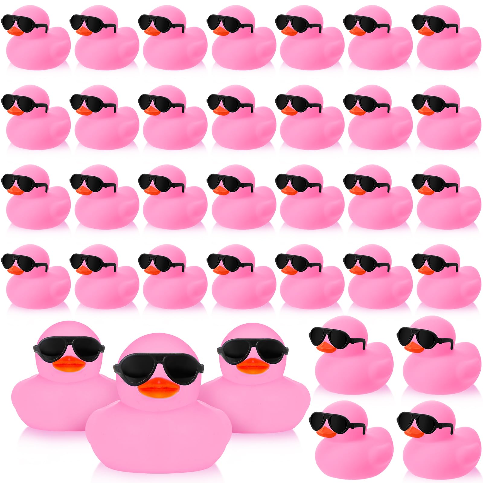 6/12/24PCS  Duck Toys Mini Rubber Ducks Squeak and Float Ducks Toy for Toddlers Boys Girls