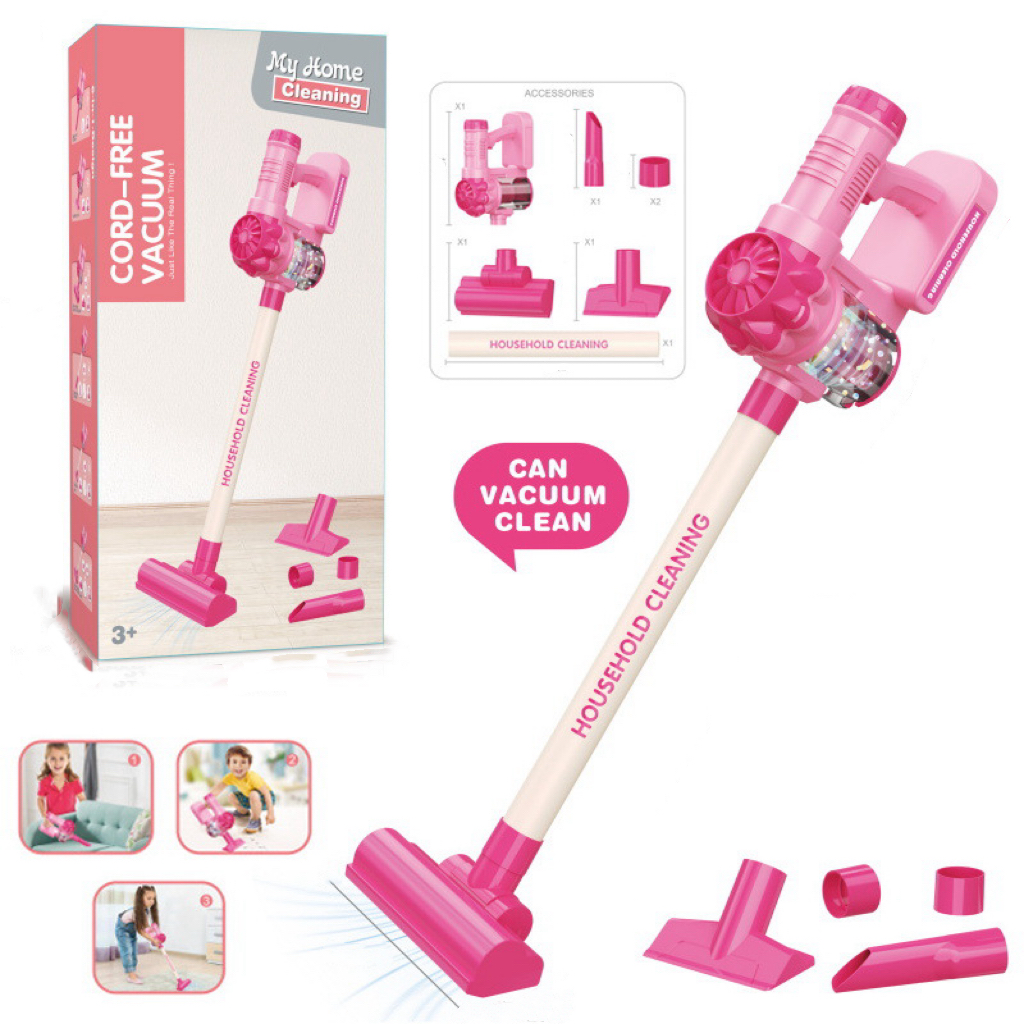 Electric vacuum toy set, three in one design, durable and safe, suitable for children over 3 years old, perfect for fun and play