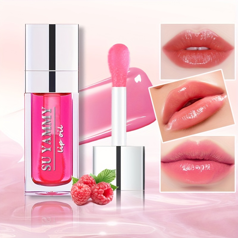 Hydraterende Lip Glow Oil, hydraterende transparante opvullende lipgloss, getint voor lipverzorging en droge lip, ideaal cadeau voor Moederdag