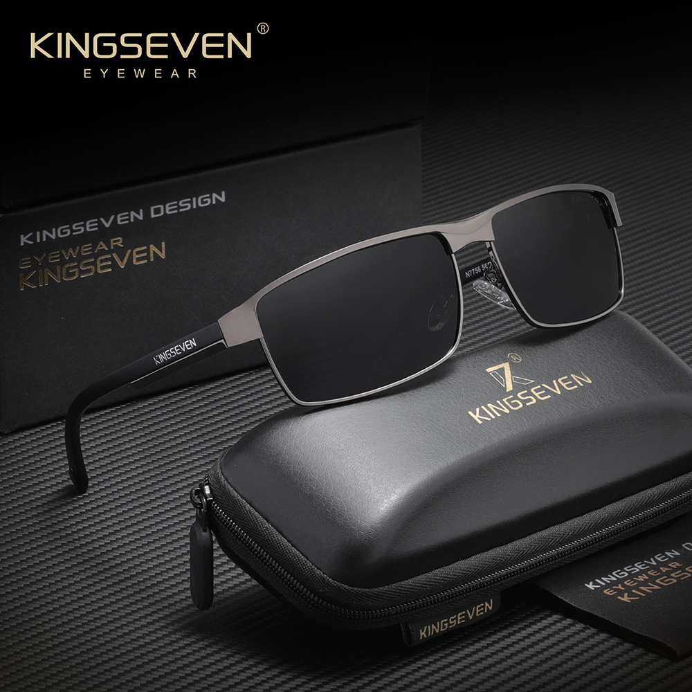 Оригинальные поляризационные солнцезащитные очки KINGSEVEN, очки для вождения, UV400, антибликовые, прямоугольные, модные, для активного отдыха