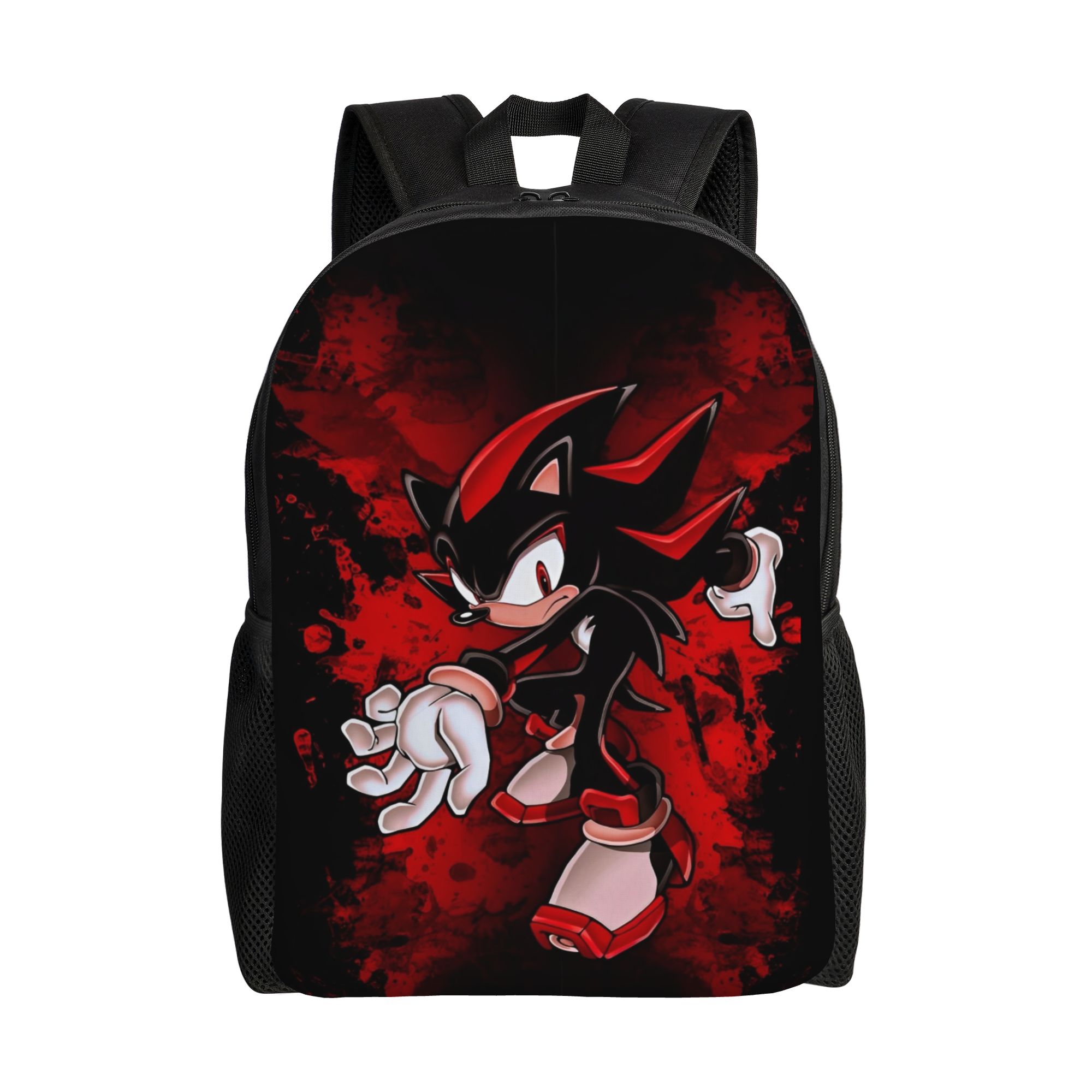 Sonices Cartoon  Backpack for Men Women Casual High School Hiking Travel Daypack Game   Laptop Computer Canvas Bags Outdoor