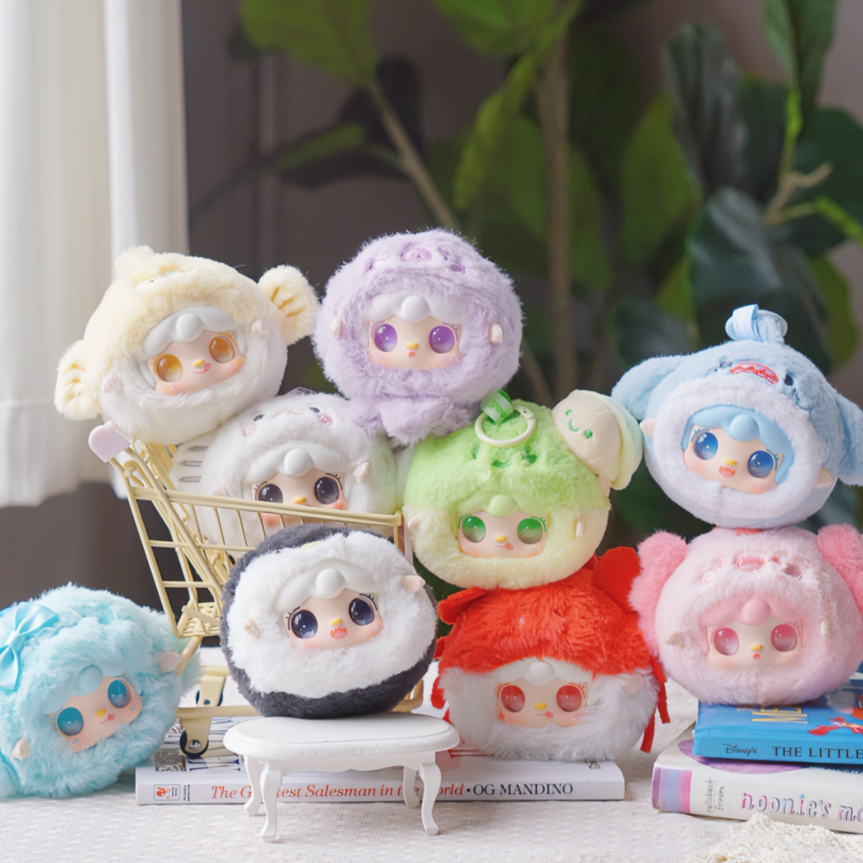 Yooki V6 Ocean Baby Series Blind Box Pluche Pop Tas Hanger Sleutelhanger desktop decor raden pop figuur Trendy speelgoed schattige pluche geschenken