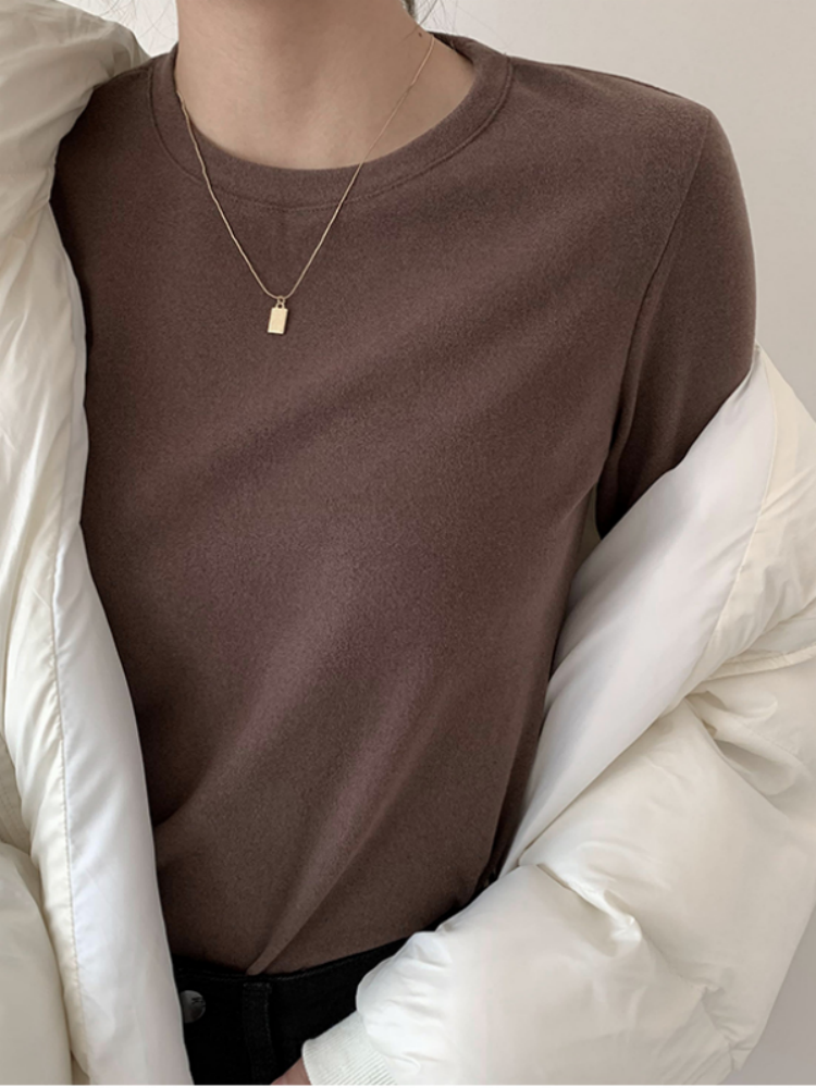 Inverno feminino camisola t camisa feminina oversize roupas femininas camisetas pulôver manga longa tubo de malha tshirt topo