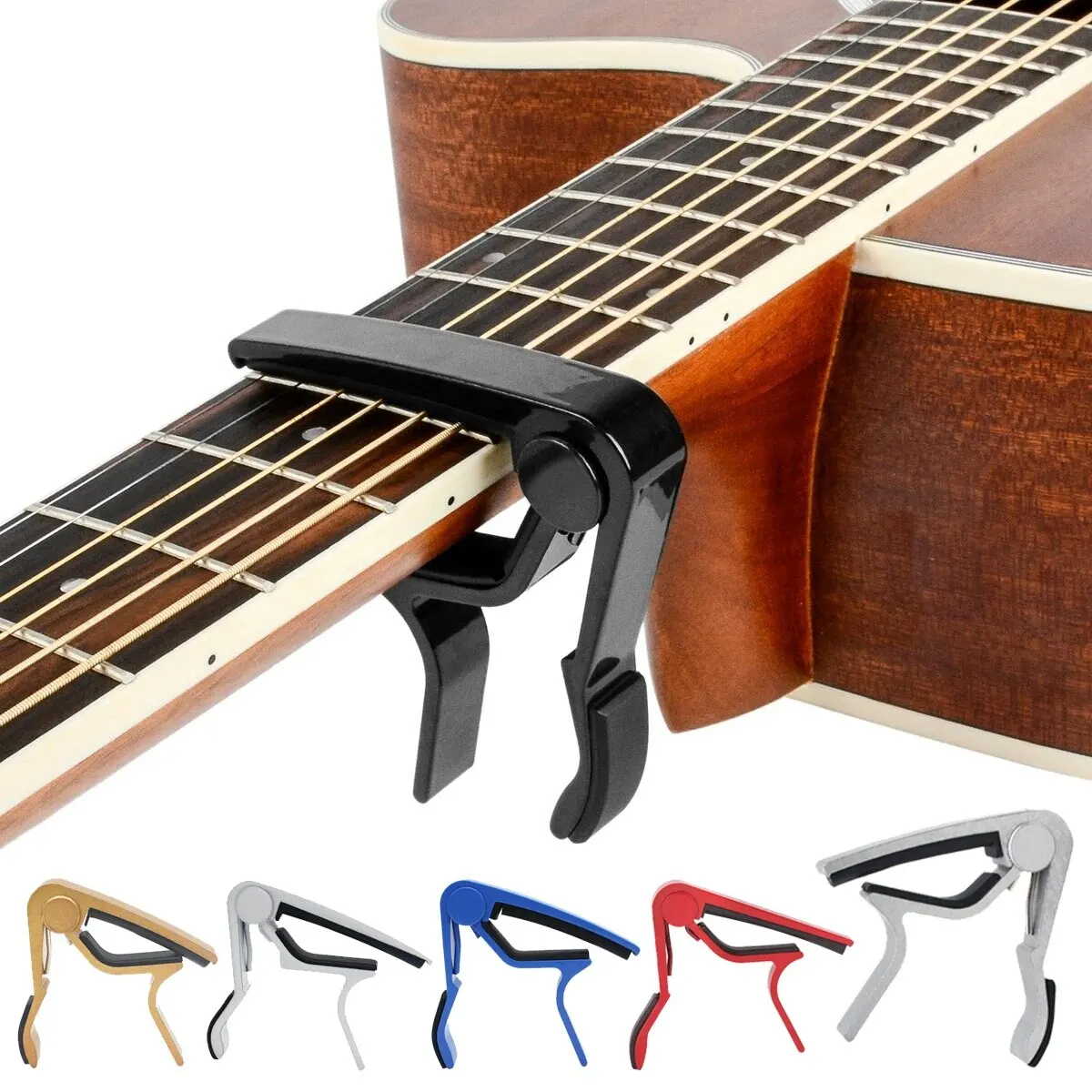 Miwayer Gitarren-Kapodaster für 6-saitige akustische klassische E-Gitarre, legiertes Metall, universelles Multifunktions-Kapodaster-Gitarrenzubehör
