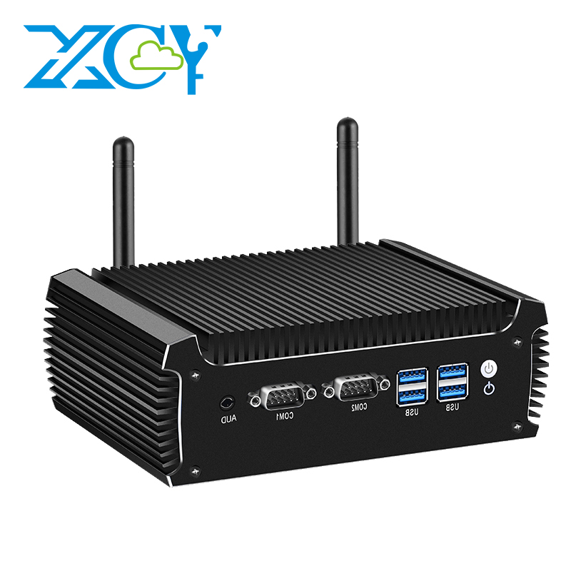 Bezwentylatorowy Mini PC Przemysłowy Intel Core 6., 7., 8. generacji CPU 2x COM RS232 RS485 2x GbE Win10/11 Linux 4G SIM WiFi GPIO TPM Rozszerzenia