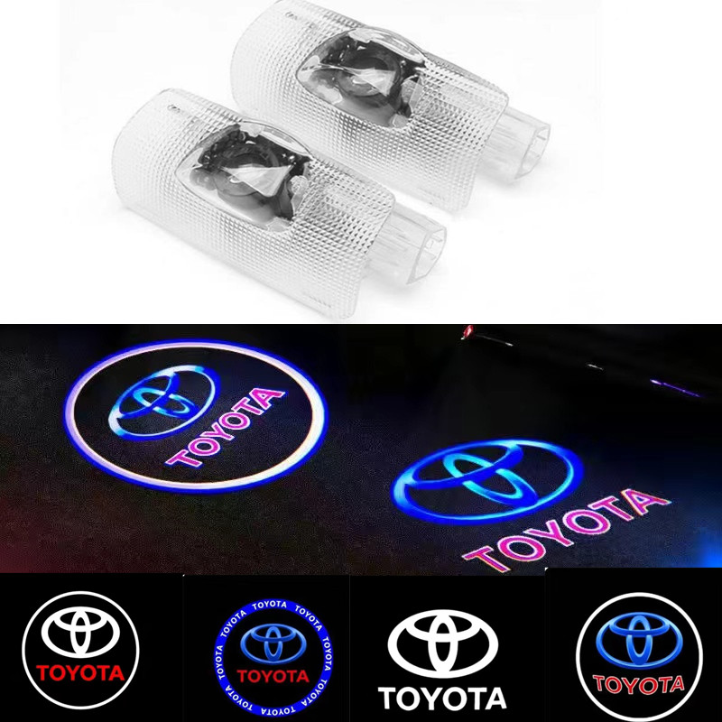 Luz LED con logotipo de proyección de bienvenida para puerta, accesorio para Toyota Camry Highlander Land Cruiser Prado Avalon Reiz Rav4 Crown CHR Prius