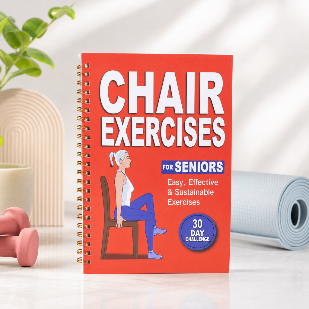 28–30 Day Chair Yoga Guide for Weight Loss, Muscle Strength & Flexibility | Beginner Seated Workout Book for Seniors & Adults
