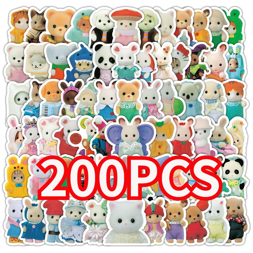 100/200 pçs chita bichos adesivos portátil scrapbook decoração graffiti decalques skate portátil adesivo à prova dwaterproof água brinquedos decoração