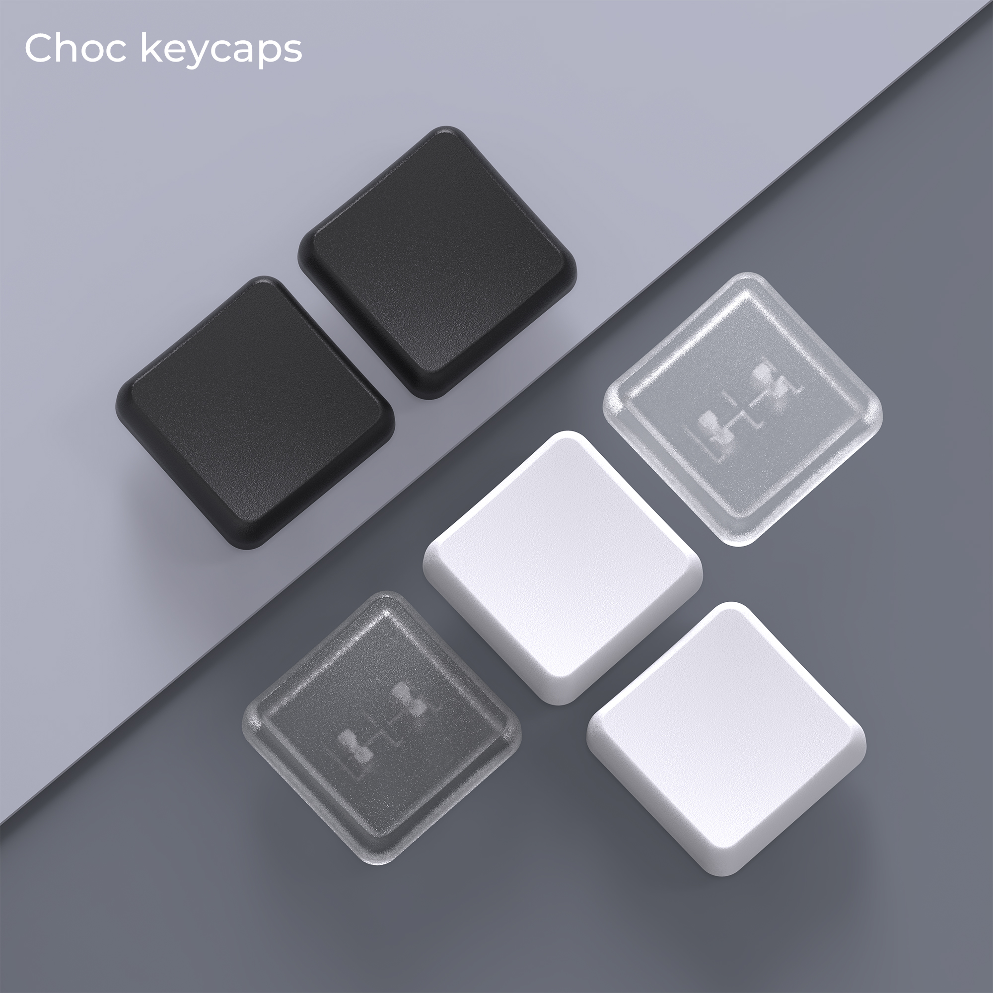 Teclas PBT Choc de perfil bajo para interruptores Kailh 1350, teclado mecánico, ultrafino, negro, blanco, transparente, 5/10/30/50 Uds.