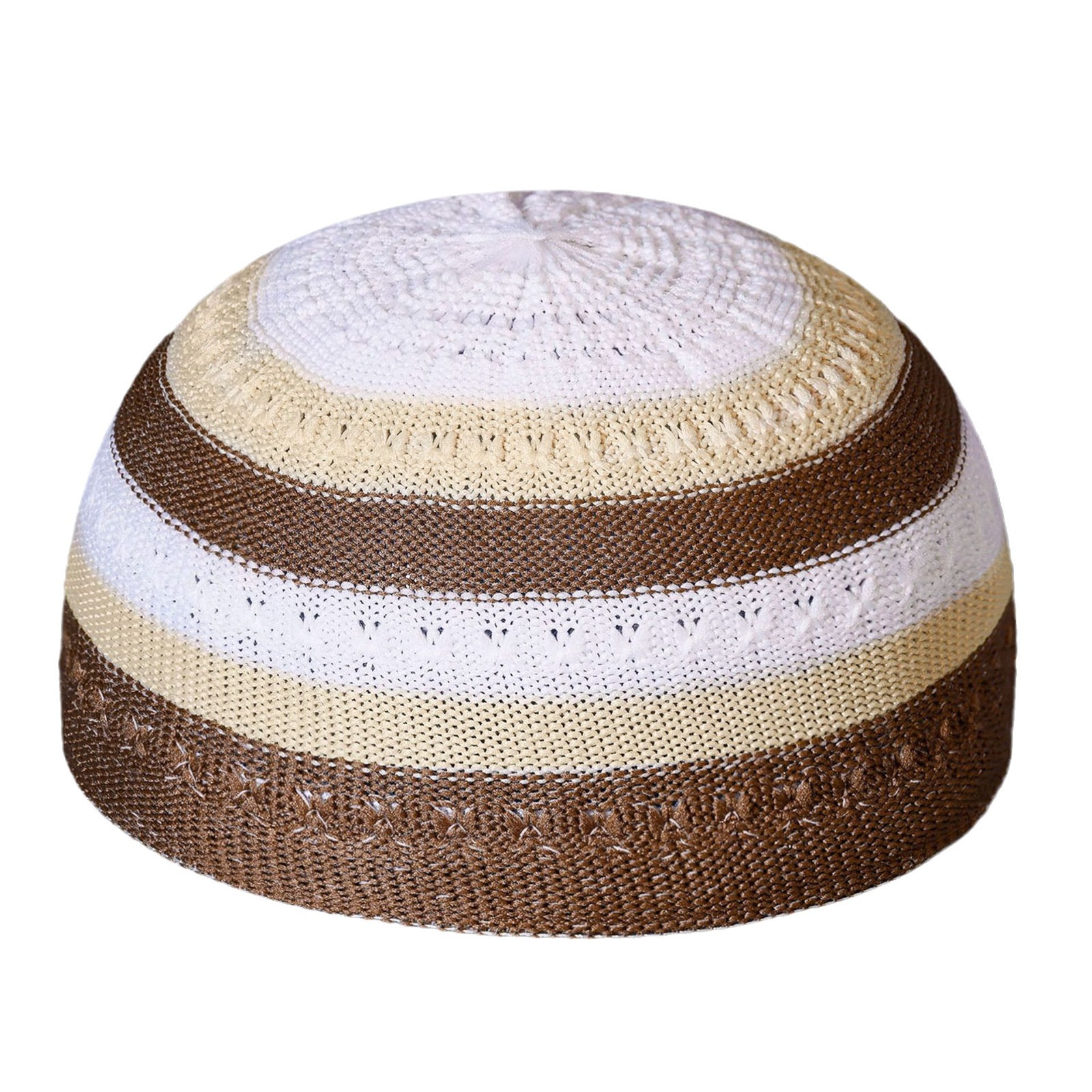 Muslim Hats for Men Knitted Prayer Hat Islamic Ramadan Jewish Kippah Homme Hat Men's Turban Bonnet Cotton Skull Beanie Cap
