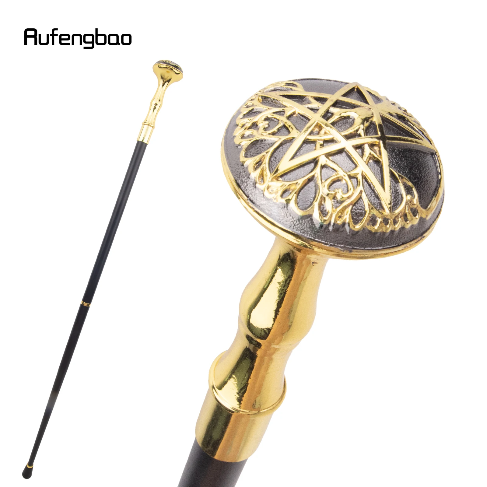 Bastón de cinco puntas con forma de estrella para caminar, palo con perilla de Crosier, 94cm