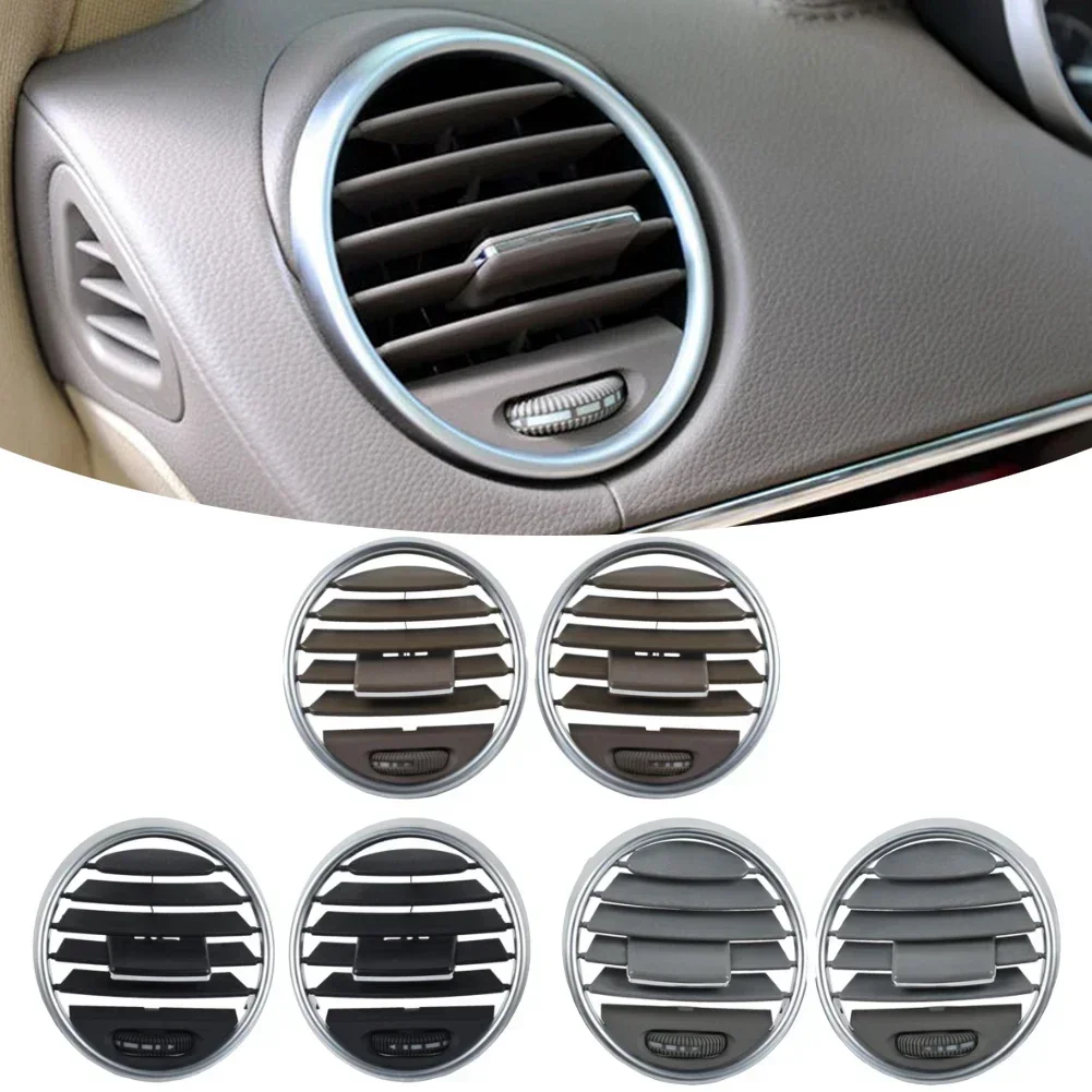 Cubierta de Panel de rejilla de ventilación de CA para salpicadero Central de coche, accesorios de rejilla de salida de aire acondicionado para Benz W164 ML350 GL350