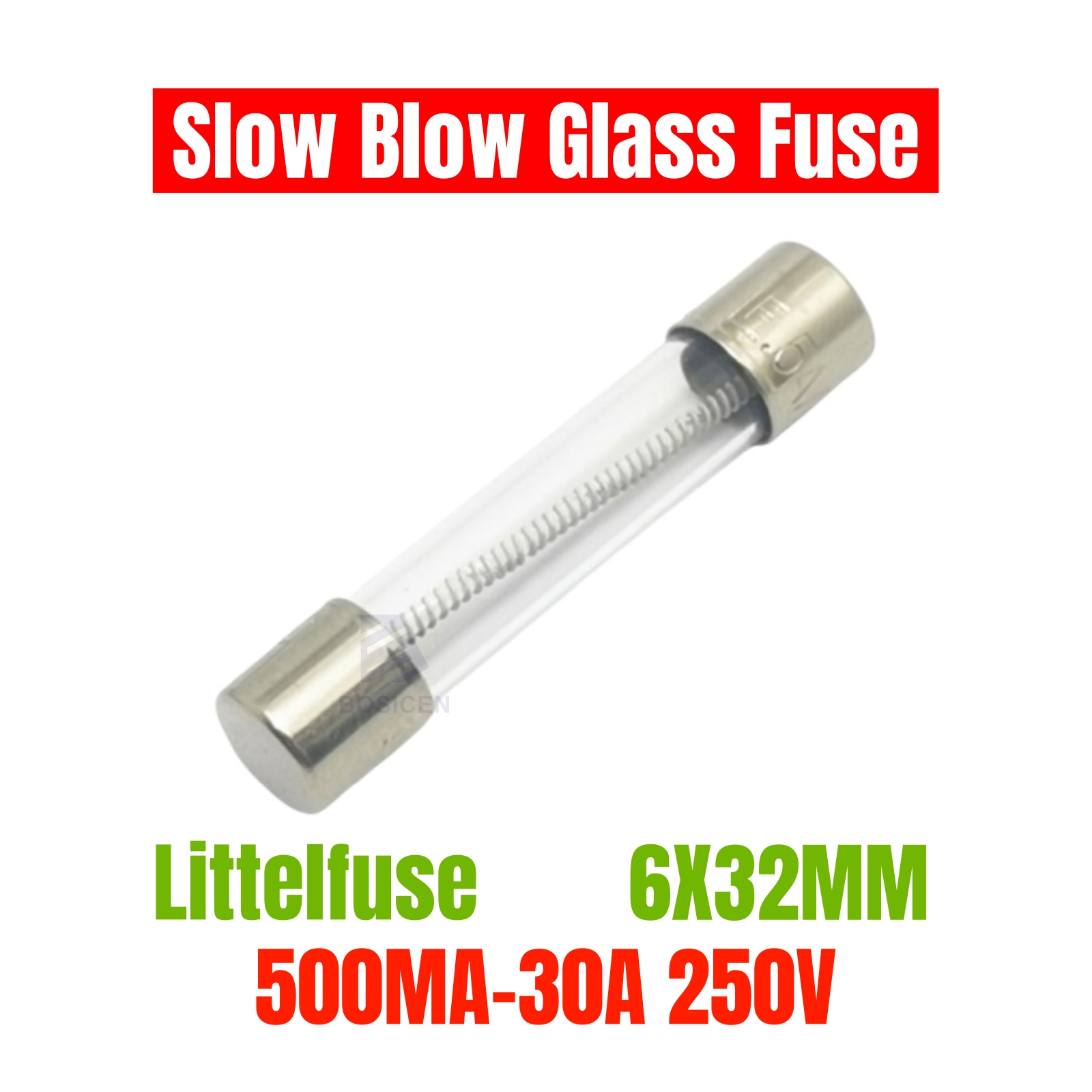 5 uds LF 313 tiempo de retraso fusible de vidrio de soplado lento 6x30 6x32MM 250V 250MA 0.5A 1A 1.5A 2A 2.5A 3A 4A 5A 6A 7A 8A 10A 12A 15A 20A 25A 30A