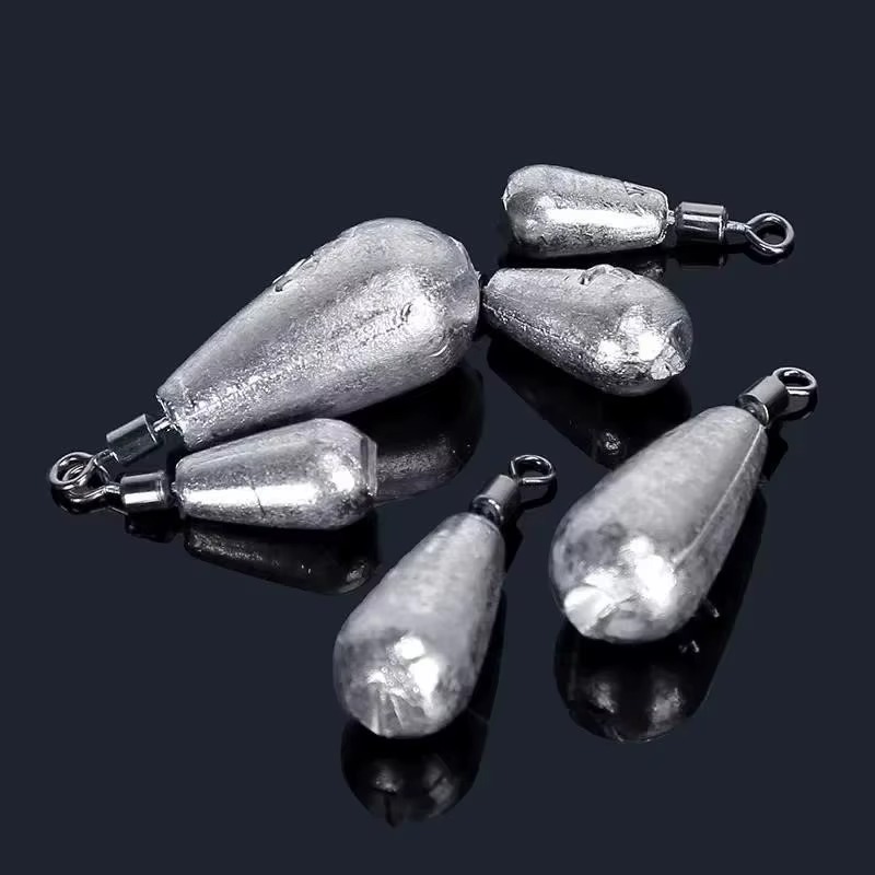 묶음당 10PCs 낚시 무게 봉돌 3.5g 5g 7g 10g 14g 20g 물 투하 추 낚시 태클 액세서리