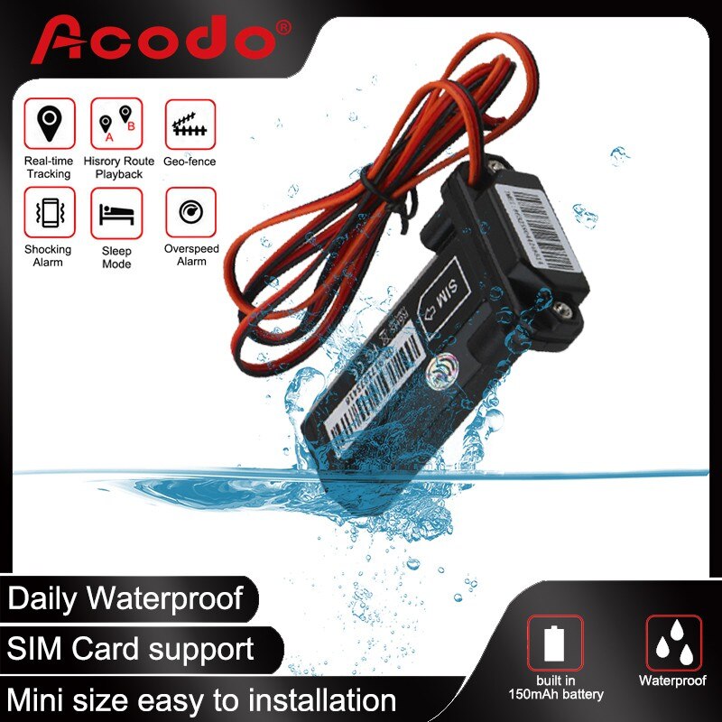 Localizador GPS impermeable para coche, rastreador GPS, rastreador antirrobo universal