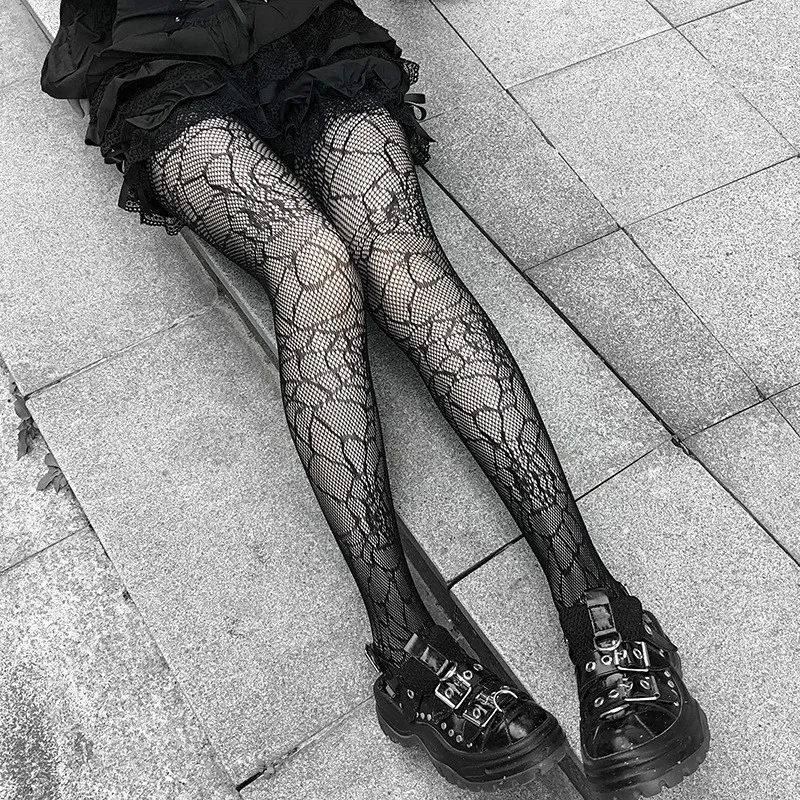 Gothic Strumpfhosen Sexy Cosplay Kostüm Fishnet Strümpfe Nylon Oberschenkel Hohe Strumpfhosen Plus Größe Frauen Geschenk für Freundin Dropshipping