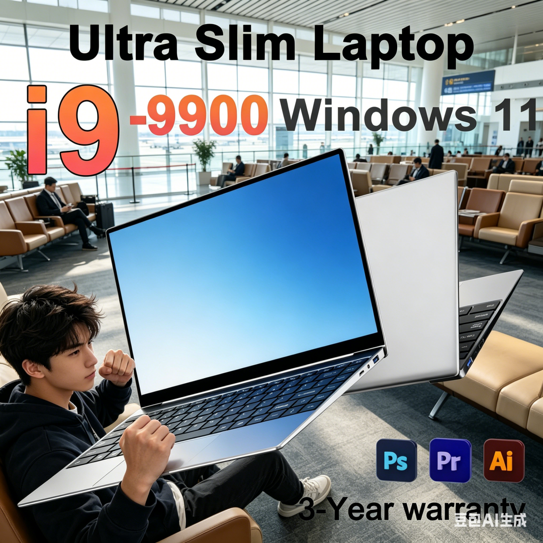 14.1インチ ブレイジング ノートパソコン Intel Core I9-9900 32GB 2TB ゲーミングPC ポータブル オフィス 学習用コンピューター Windows 11 Pro 1920*1080 HD