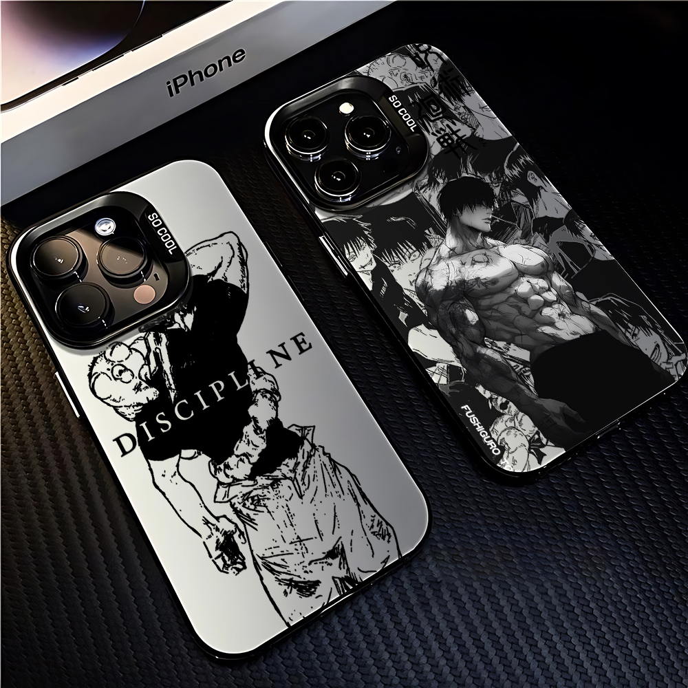Cover per iPhone 17 16e 16 15 14 13 12 11 mini Pro Max X XR XSMAX Air Plus Anti-Caduta Opaca Toji x Dagon JJK Vibe
