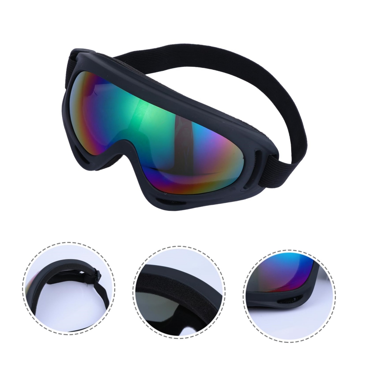 Gogle Dirt Bike Kaski Outdoorowe okulary rowerowe Moto Narciarstwo Wiatroszczelne, piaskoszczelne okulary przeciwsłoneczne z ochroną UV