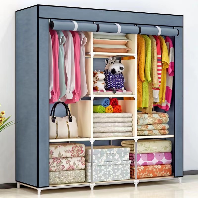 Tragbarer Kleider schrank Kleider schrank, Vliesstoff Kleider schrank, freistehende Lager regale