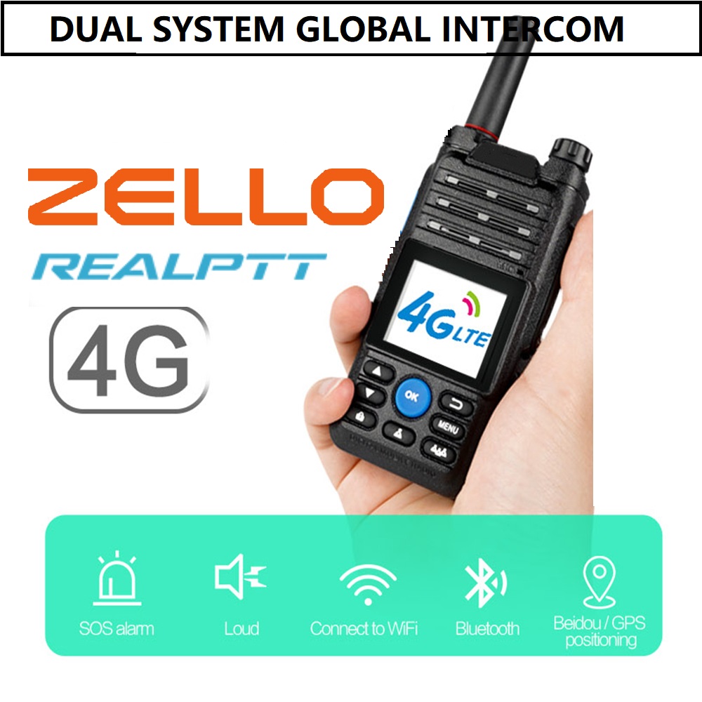 Neues POC-Radio Real Ptt Zello Walkie Talkie 100 km Amateur Android Two Way Radio Fishing Network Transceiver Interphone