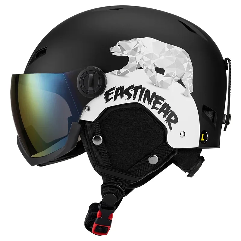 2025 capacetes de esqui masculino inverno esportes ao ar livre esqui alpino confortável respirável integralmente moldado capacetes feminino snowboard