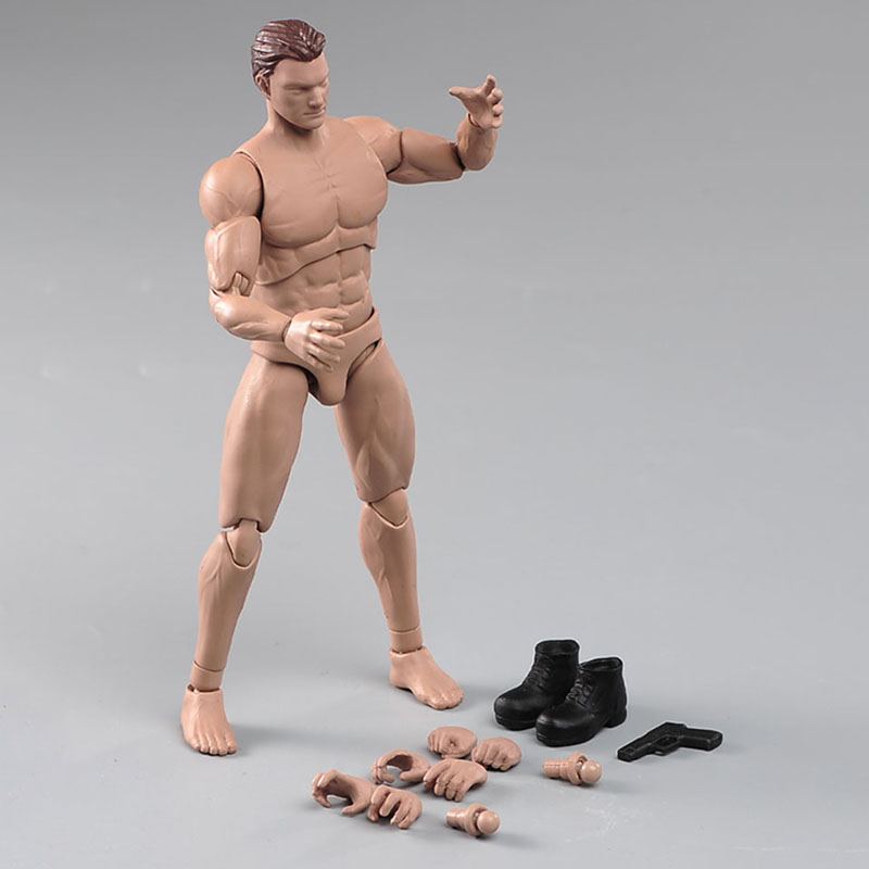Figura de acción de músculos masculinos, modelo de zapatos de pistola, articulación Flexible, cuerpo fuerte, hormiga AM116, escala 1/12, 6 pulgadas