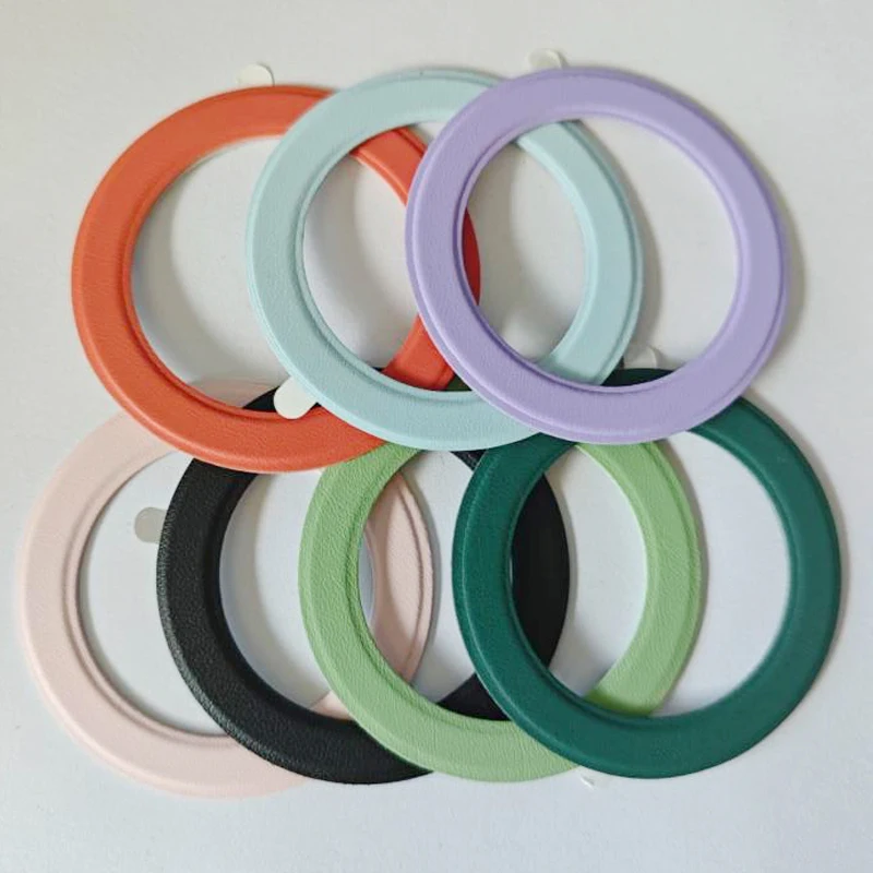 Piastra ad anello circolare colorata per telefono cellulare per caricabatterie wireless Magsafe Adesivo posteriore Foglio di ferro per cellulare per iPhone 14 15 Xiaomi