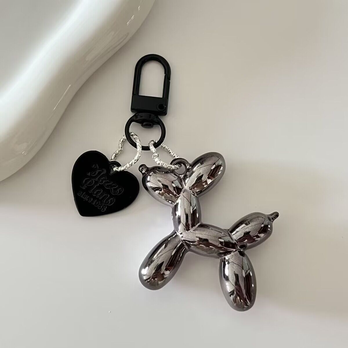 LLavero de moda Punk Y2K, llaveros de perro con globos para mujer, bolso, colgante, joyería, baratija, llavero de coche para niña, accesorios