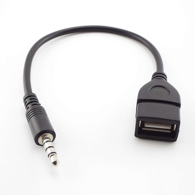 Разъем 3,5 мм «папа» на USB «мама» 3,5 «папа» Конвертер для наушников Аудиокабель-адаптер Разъем Шнур для mp3 4 телефона ПК q