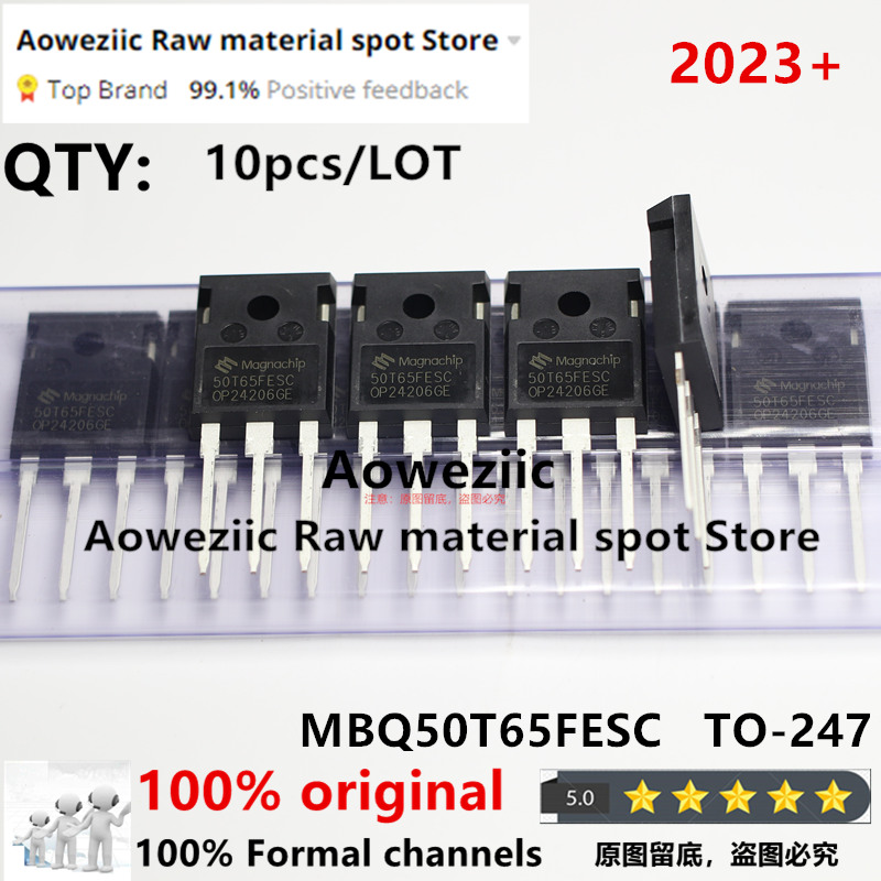 Aoweziic-Soudeur de tuyaux IGBT, onduleur MBQ50T65FESC, 50T65FESC, MBQ50T65 TO-2023, 100 + 247%, neuf, importé, original