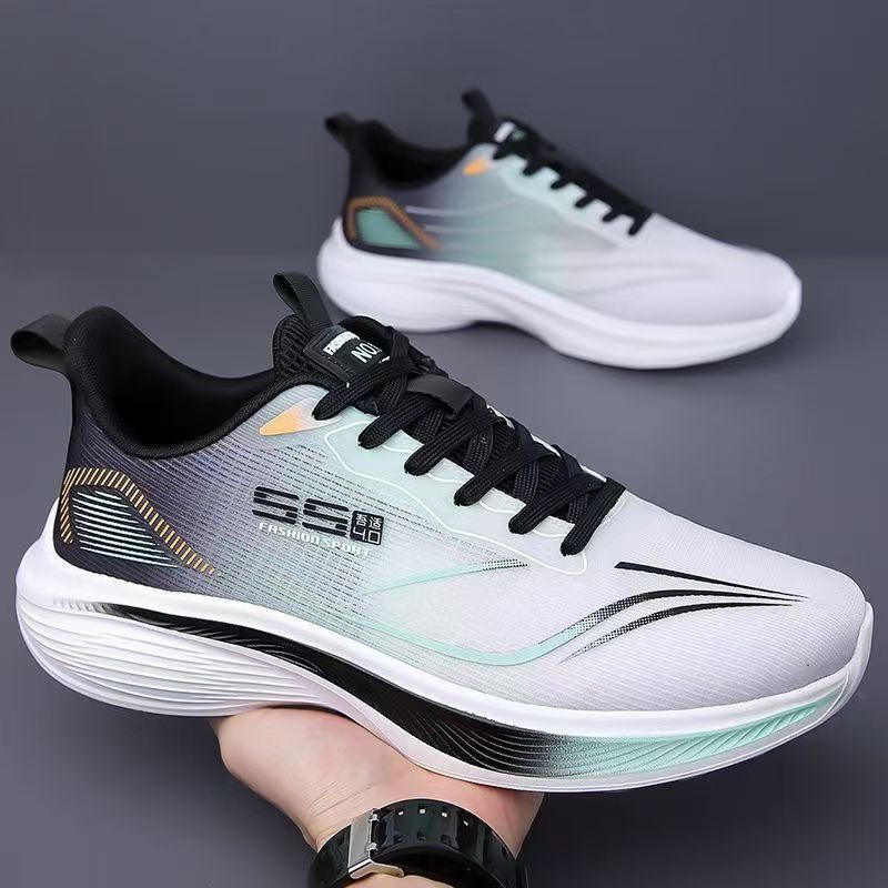 Oddychające męskie buty z siateczki, lekkie sneakersy codzienne, antypoślizgowe buty do biegania z miękką podeszwą dla mężczyzn, na wiosnę i lato.