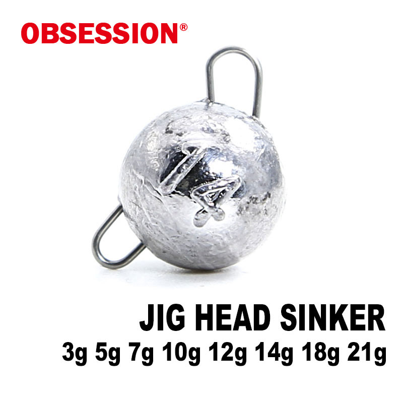 OBSESSION A020 3 г-21 г рыболовное грузило Чебурашка рыболовные аксессуары джиг с круглой головкой пуля вес мягкий разъем для приманки Texas Group