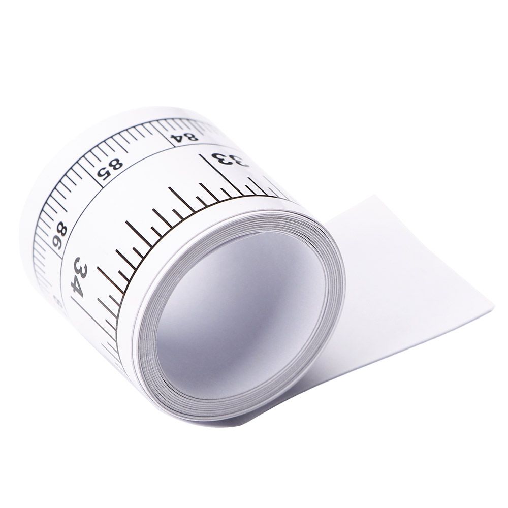 Sticker New Vinyl Sewing Machine Silver Tape Measure Self Ruler